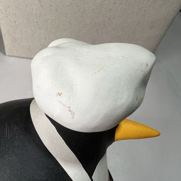 Ceramic Fat Penguin Chef Tiziana Coccia Signed Italy Whimsical Handmade - Picture 9 of 14